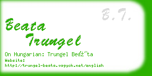 beata trungel business card